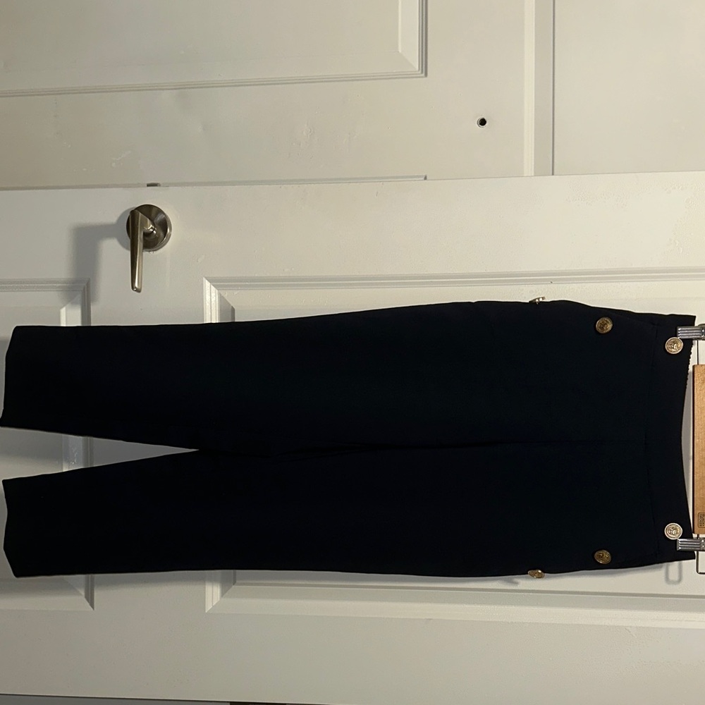 Zara Black Pantsuit with Gold Buttons